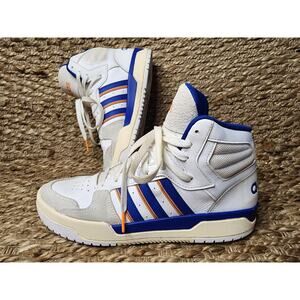 Adidas Entrap Mid White Blue Orange Basketball Sneakers Size 9 Florida Gators